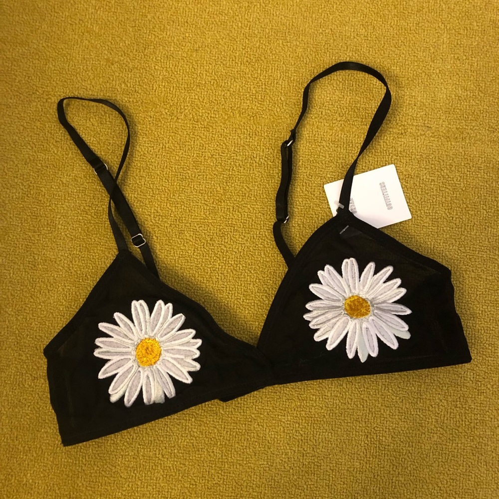 Black mesh bralette